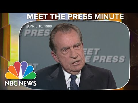 MTP Minute: Nixon predicts in 1988 what his presidency will be remembered for
