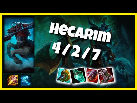 Hecarim vs Kayn NA Challenger JUNGLE (4/2/7) - v10.25