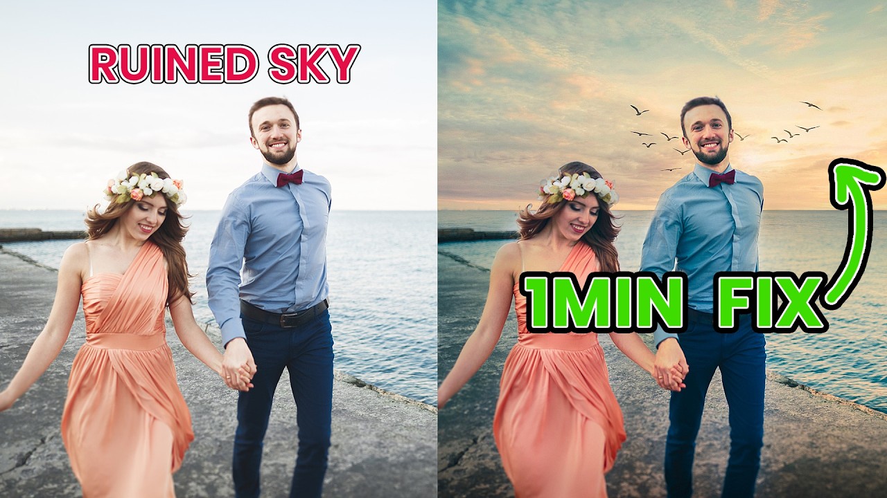 The "Lazy" Way to Fix Overexposed Skies (No Masking Required!)