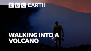 Walking into an Active Volcano Crater | BBC Earth Science