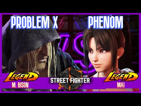 SF6 Match ♦ PROBLEM X (M. Bison) vs PHENOM (Mai) ♦ High level matches