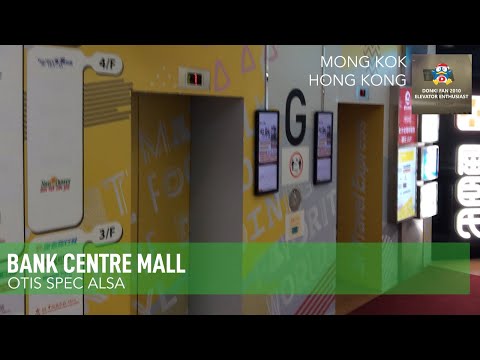 (BUTTONS REPLACED TO EVERBRIGHT!)Bank Centre Mall - OTIS Spec Alsa Traction Elevators