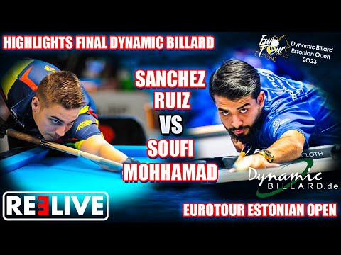 HIGHLIGHTS FINAL Francisco Sanchez Ruiz vs Mohammad Soufi Dynamic Billards EuroTour Tallinn/Estland