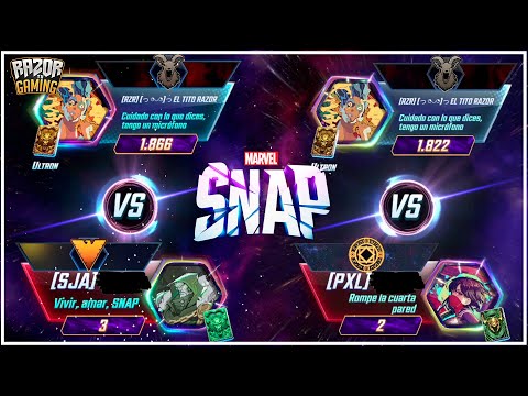 RAZOR FACING OFF AGAINST 2 OF THE BEST MARVEL SNAP PLAYERS... WITH AN ULTRON DECK 😂😂