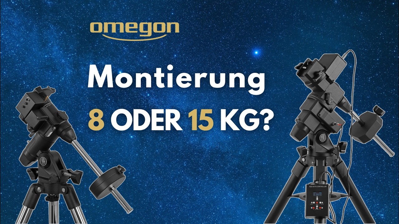 Montierung fürs Teleskop: Omegon EQ370 bis EQ570DX im Vergleich