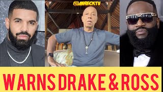 Russell Simmons Reacts 2 Rick Ross & Drake Diss Songs,Warns Them,It Can End Fatal Like Biggie & 2Pac