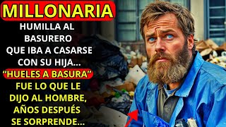 "APESTAS A BASURA" FUE LO QUE LA MILLONARIA LE DIJO AL BASURERO, HUMILLÁNDOLO, PERO AÑOS DESPUÉS...