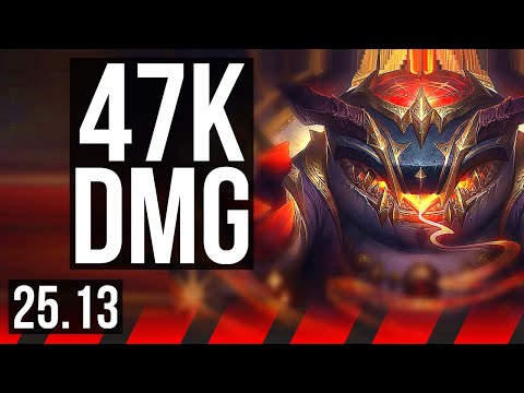 TAHM KENCH vs GANGPLANK (TOP) | 12/0/9, 8 solo kills, 47k DMG, Legendary | EUW Master | 25.13