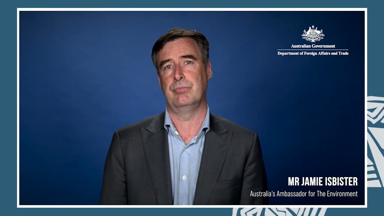 Keynote address from Jamie Isbister, Australia's Ambassador for the Environment