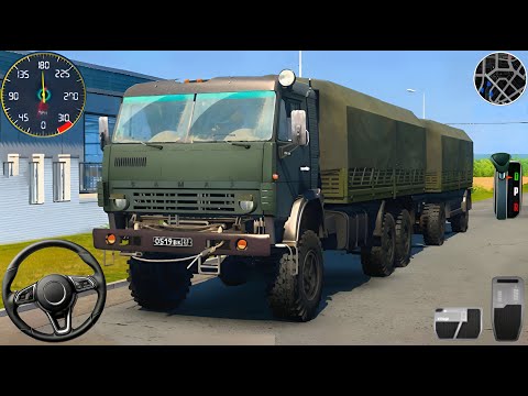Army Truck Driving Cargo Games 2024 - US Offroad Army Truck Driving 3D : Android GamePlay