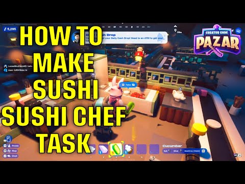 How to Make Sushi for the Sushi Chef Task in Lego Fortnite Brick Life