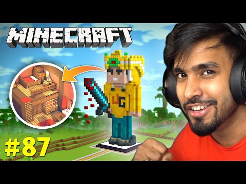 I BUILD A HOUSE IN MY STATUE | MINECRAFT GAMEPLAY #87