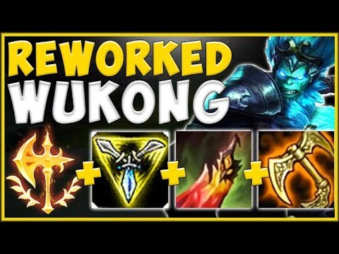 WTF RIOT? NEW REWORKED WUKONG 100% NEEDS TO BE MEGA NERFED! WUKONG TOP GAMEPLAY! - League of Legends