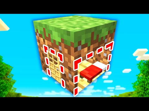 MINI HOUSE ON LAND BLOCK!  😁🤣 |  Minecraft