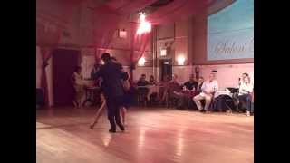 Angeles Chanaha and Cristian Correa at Salon Reale - World Premier Tango Performance, NYC 2013