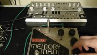 Video thumbnail for Behringer TD3 & EHX Deluxe Memory Man by 3rdStoreyChemist