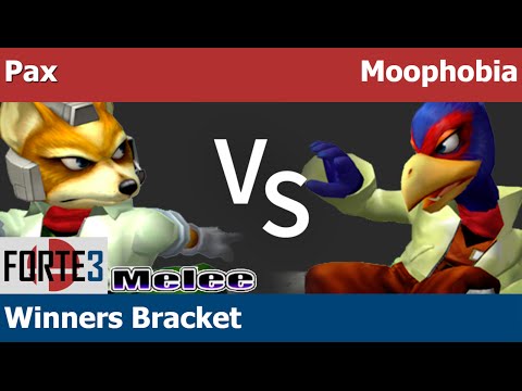 Forte 3 Melee - Pax (Fox) vs Moophobia (Falco) - Winners Bracket