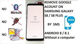 (S8 Android 8) REMOVE GOOGLE ACCOUNT SAMSUNG GALAXY S8 - S8 PLUS ANDROID 8 Without a computer