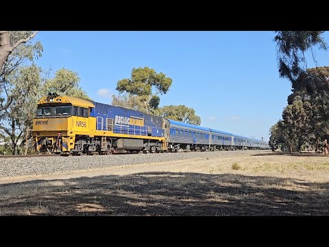 1AM8 JBRE The Overland (NR56, 10V), Adelaide to Melbourne, 1415, 30/3/25, Horsham VIC