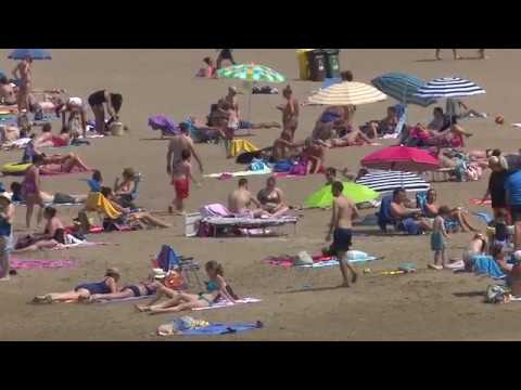 Playa de Ereaga. Viento y bajada de temperatura