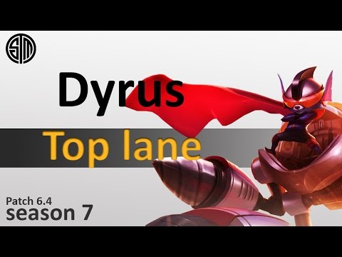 TSM Dyrus : Rumble vs Ekko | Top lane | NA LOL | Patch 6.24 | season 7 | Replay - League of Legends