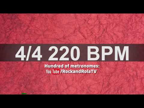 🔴 220 BPM Kick and Hi Hat Metronome