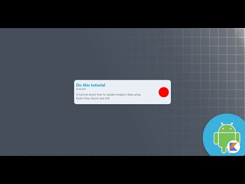 Android Widgets - Update With Kotlin Flow, Room and Hilt