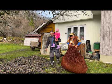 🍎 Autumn Joy in the Carpathians | Grandma, Grandpa & Little Domnichka’s Happy Day 🏡
