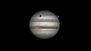 preview picture of video 'Ganymede passing over Jupiter'