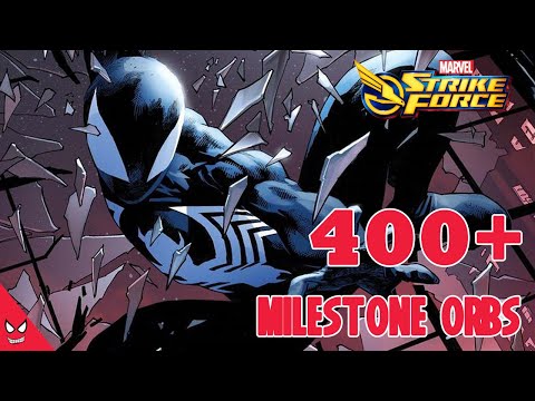 Opening 400+ milestone orbs - Marvel Strike Force MSF