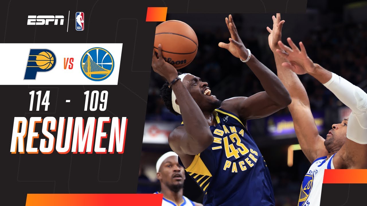 PACERS LOGRÓ SU PRIMER TRIUNFO EN LA TEMPORADA | Indiana 114-109 Golden State Warriors | RESUMEN