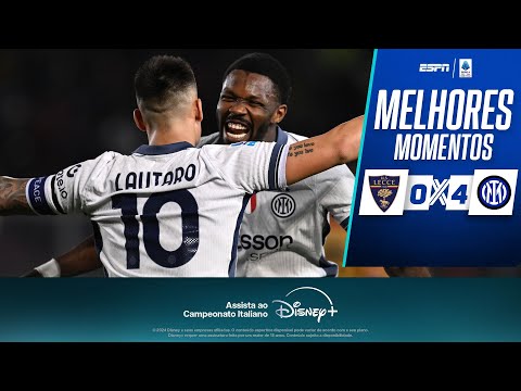 Gols e lances de Lecce x Internazionale