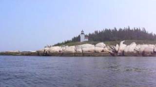 preview picture of video 'Mark Island Lighthouse & Foghorn Near Stonington, Maine'