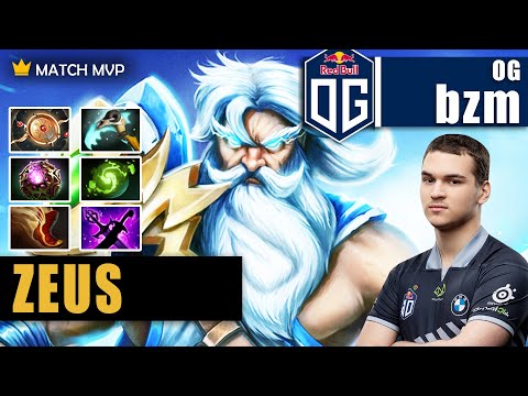 Zeus Mid | OG.bzm | THE EASIEST AND THE MOST IMBA MID HERO IN DOTA 2 | 7.31d Gameplay Highlights