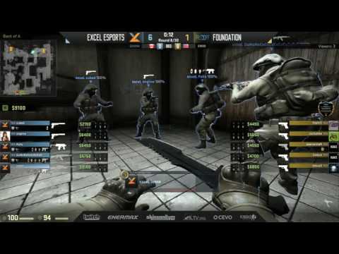 RGN NA Pro Series Closed Ro8 - exceL eSports vs The Foundation (bo3) Map 1 Dust 2