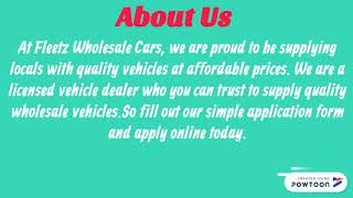 Bad Credit Finance car Dealers | Fleetz Wholesale Cars