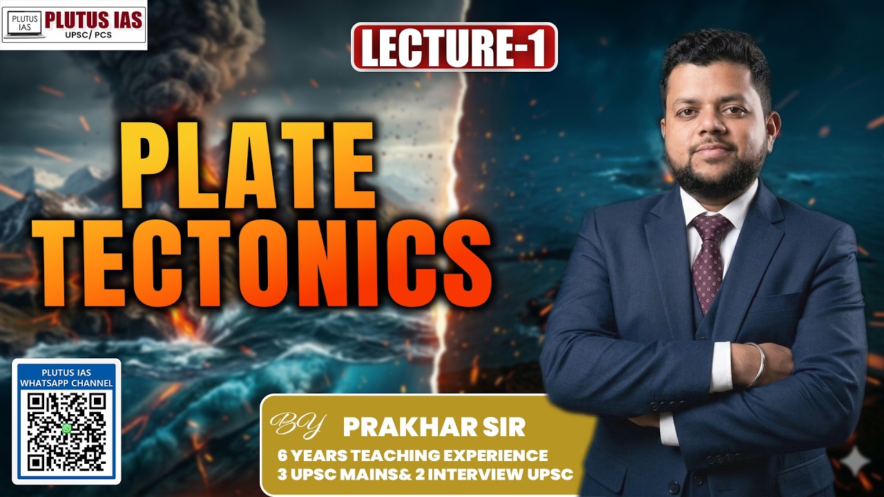Plate Tectonics Explained in Simple Terms I Geography By Prakhar Sir I #plutusias #upsc#upscprelims