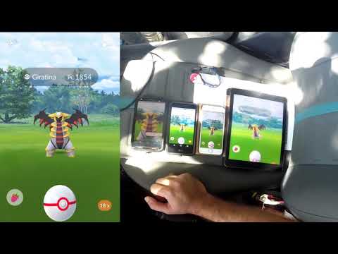 Fazendo Giratina sozinho com 4 contas