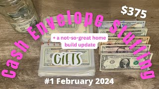 First Cash Envelope Stuffing of FEBRUARY 2024 // Low Income Weekly Budget