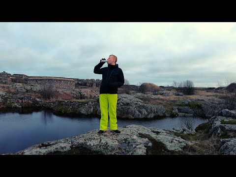 Trying Finnish Candy in a Finnish Sea Fortress