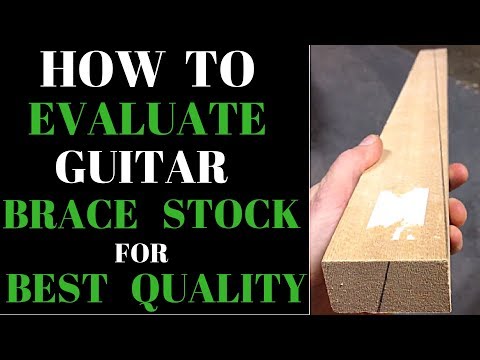 How to evaluate guitar brace stock in 3 ways for best quality Beau Hannam Guitars and Ukuleles
