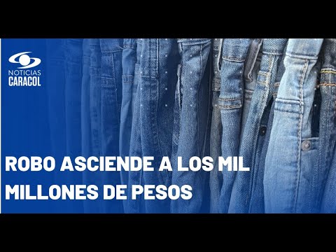 Arrastrándose, así se metió banda de las telas a bodega en Bogotá