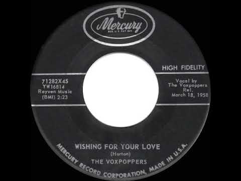 1958 HITS ARCHIVE: Wishing For Your Love - Vox Poppers