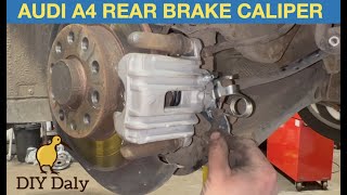 How to replace Audi A4 rear brake caliper