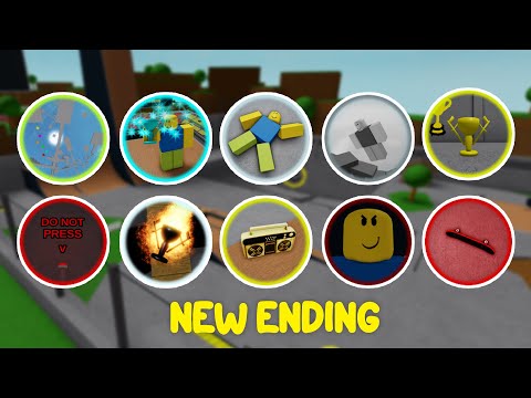 How to get All 22 New Endings in easiest game ever! Roblox