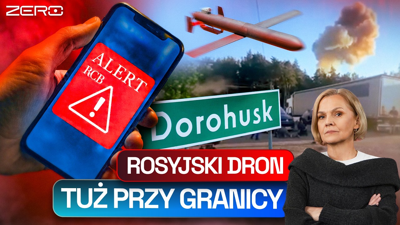 ROSYJSCY TERRORYŚCI. DRON PRZY GRANICY, ALARMY I STRACH