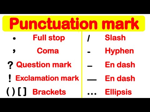PUNCTUATION MARK GUIDE | Learn how to use punctuation correctly