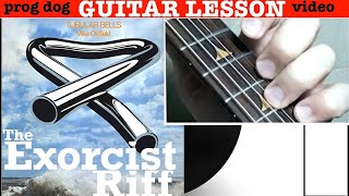 Mike Oldfield "The Exorcist" GUITAR LESSON [Tubular Bells]
