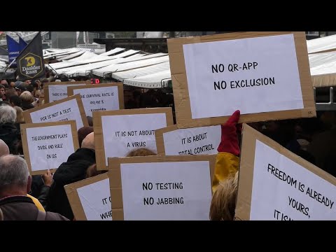 Bordenactie - Markt Binnenrotte/Koopgoot/Coolsingel - Rotterdam - 23 oktober 2021