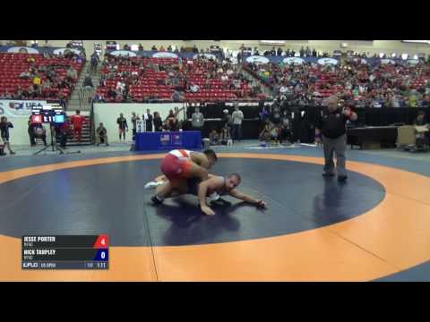 75 5th Place - Jesse Porter (NYAC) vs. Nick Tarpley (NYAC)